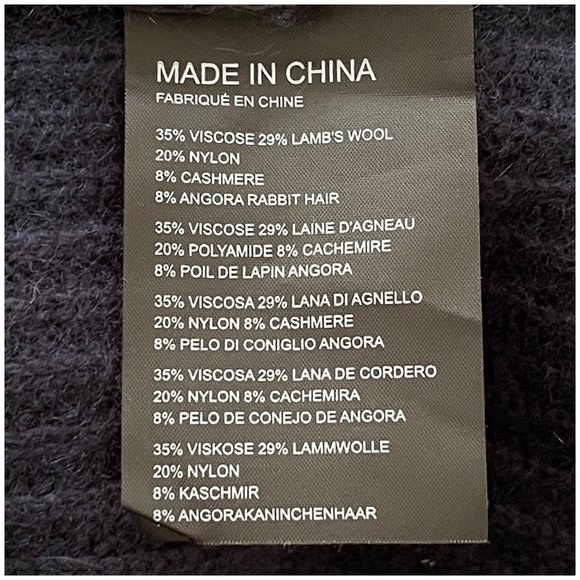 Club Monaco Wool/Cashmere Blend Cropped Open Cardigan XS - Picture 7 of 10